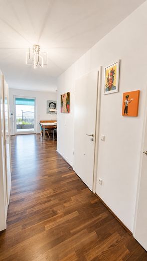 PROVISIONSFREI Penthouse 112 m², WESTFLÜGEL Riedberg, A+ Hausgeld EUR275 -  47,5m² Dachterrasse – Flurbereich 