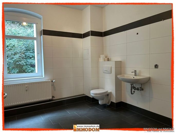 2-Zimmer-Wohnung mit schönem Bad in Wilkau-Hasslau, helle Räume, preiswert zu vermieten! – Bad