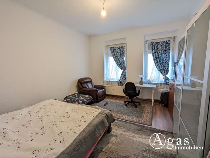 3-Zimmer-Erdgeschosswohnung mit Balkon und Keller in Eberswalde – Schlafzimmer