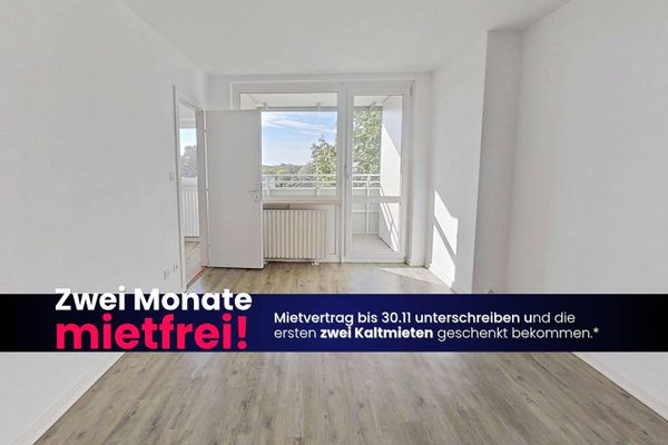 Komfort für Singles: 1-Zi.-Whg. mit BALKON, EBK und viel Lichteinfall *2 NKM FREI*