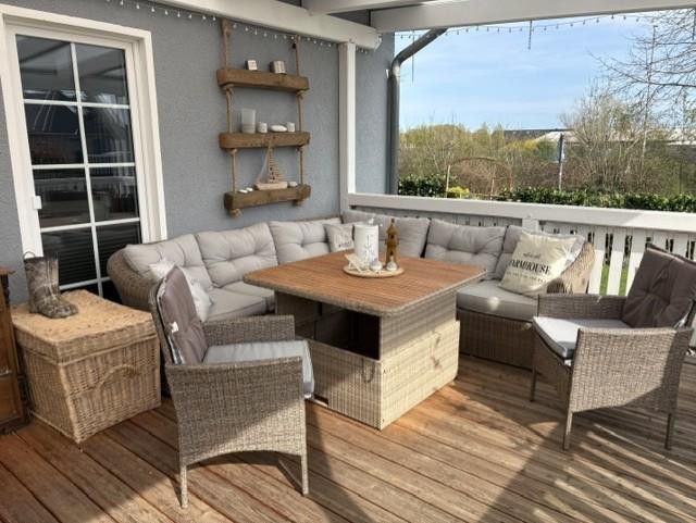 Schöne Doppelhaushälfte fußläufig zur Ostsee – Veranda