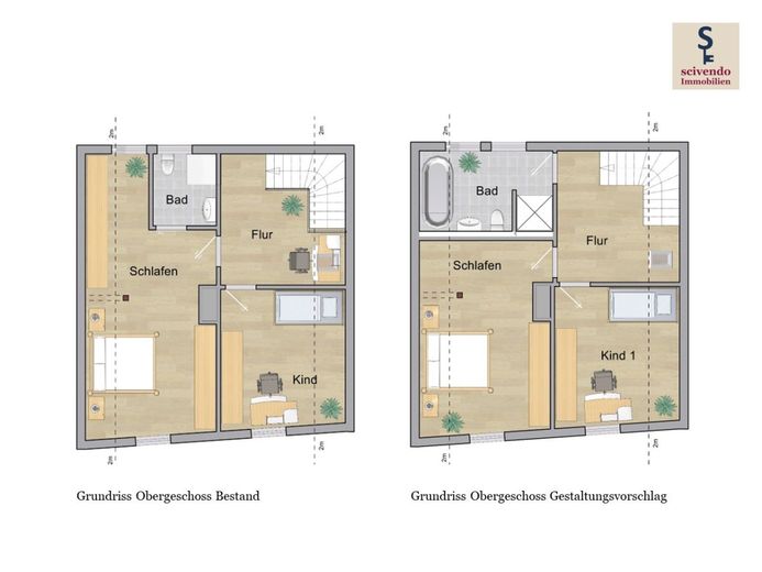 Preiswertes Haus  mit großem Hof &amp; Scheune – Grundriss OG