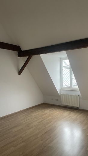 Wohnung im Technologiehof Burg Haus Sülz – Schlafzimmer Dachgeschoss