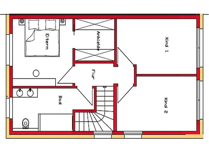 Plan Obergeschoss