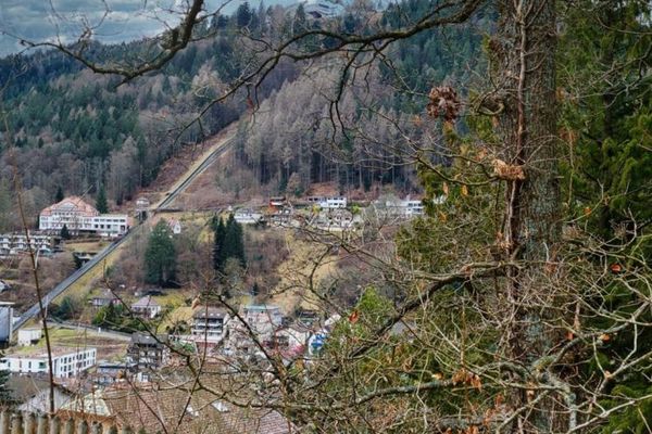 Allerbeste Aussicht über Bad Wildbad: Voll erschlossenes Baugrundstück in bester Hanglage.