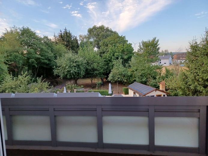 Balkon Blick in Garten