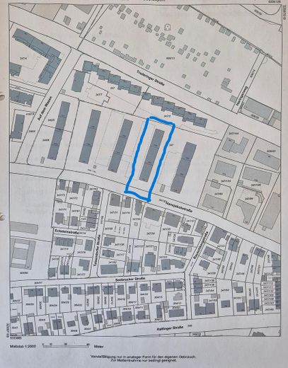 Sonnige 3-Zi.-Whg. mit großem Balkon in Trudering, sehr gepflegte grüne Anlage. Provisionsfrei – LAGEPLAN
