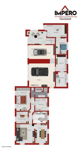 Raumwunder mit Potenzial: Großzügiges Mehrfamilienhaus auf idyllischem Gartengrundstück in 95362 Kupferberg! – EG Altbau_Garagen + Keller Anbau