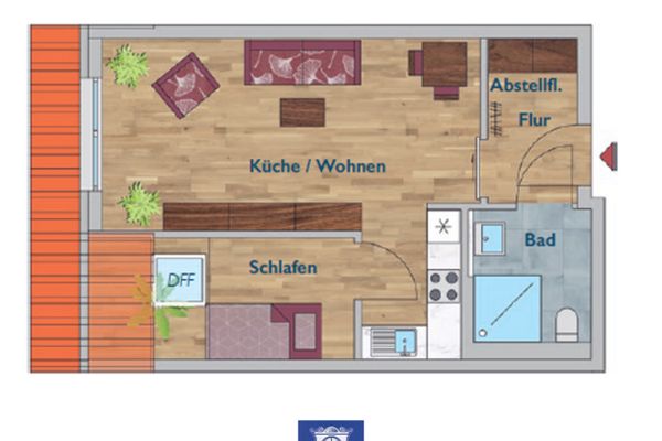 Perfekte Dachwohnung im Neubau! EBK, Lift und Erstbezug!
