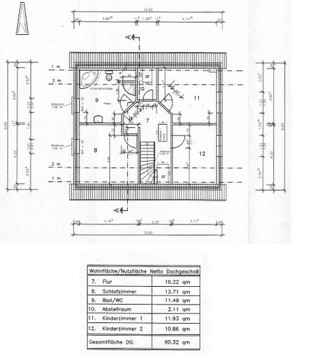 Grundriss Obergeschoss