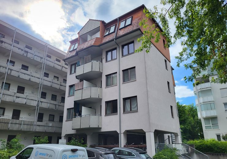 Kapitalanlage - 2 ZW mit Balkon, Einbauküche u. TG-Stellplatz in Waiblingen – Gebäude Aussenansicht