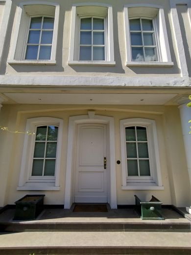 Herrschaftliche Villa am Ende einer elbnahen Sackgasse in Othmarschen – Eingangsportal