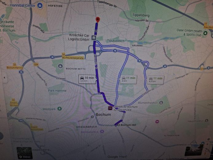 Lagerhalle neu saniert in optimaler Verkehrslage – Lageplan