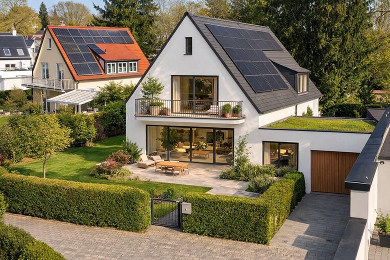Splendido terreno di rara bellezza nella posizione migliore di Stockdorf – KI-Visualisierung Neubau