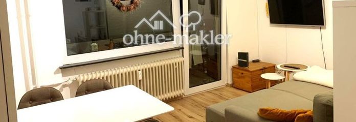 Komisyonsuz: Güney balkonlu ve Goethepark manzaralı bakımlı 1,5 odalı daire
