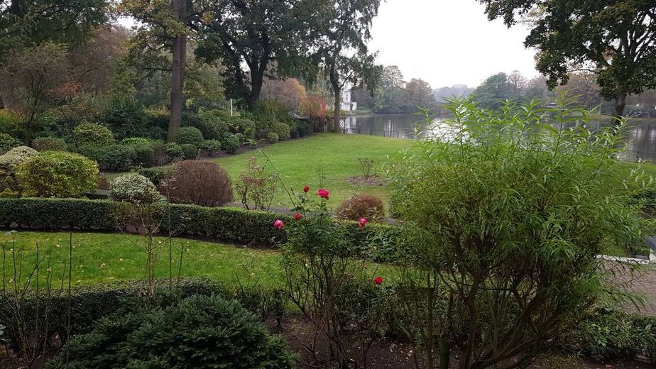 JOKER : 2 Zi. möbliert direkt an der Alster  mit Garten Süd-West - BLICK auf den FEENTEICH – Garten zur allg. Nutzung