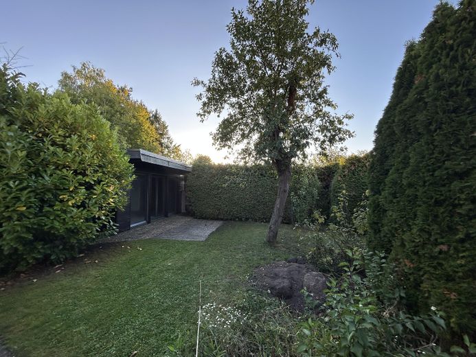 Ansicht EFH Gartenlaube hinten
