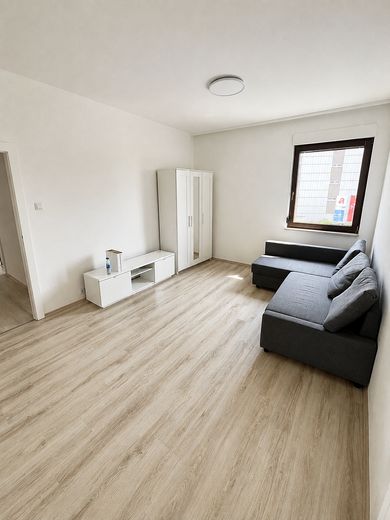 Helle und gepflegte 3 Zimmer Wohnung mit Einbauküche in Nürnberg! – Wohn- und Esszimmer