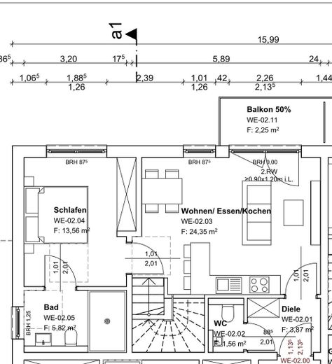 High-quality, stylish 4-room new-build maisonette apartment – Grundriss EG