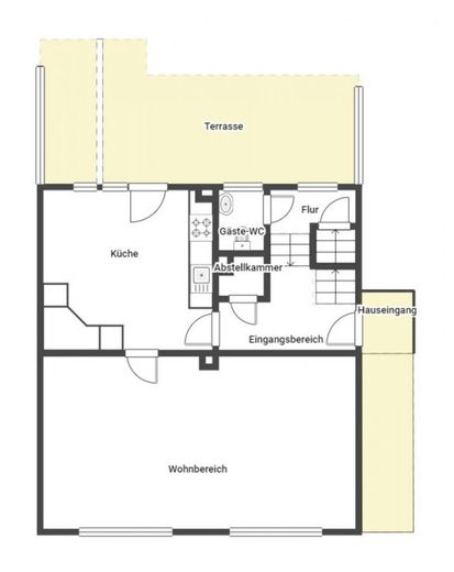 Freistehendes Einfamilienhaus mit großem Garten! – Erdgeschoss