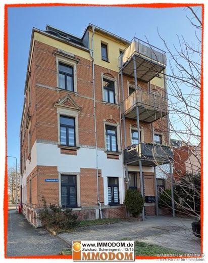 2-Zimmer-Wohnung, neu und hochwertig renoviert, in Zwickau-Pölbitz zu vermieten! – Hausansicht