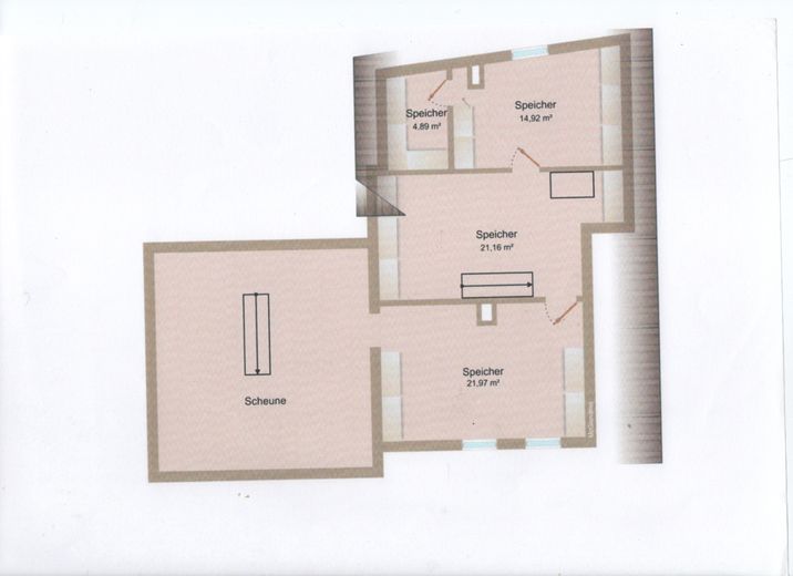 Historisches Stadthaus mit Gartenidylle und separater Ferien-Wohnung in Ettenheim – Grundriss Dachgeschoss