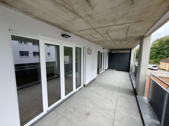شقة مشرقة وواسعة مكوّنة من 3,5 غرف مع تجهيزات راقية في باد ميرغنتهايم – Balkon