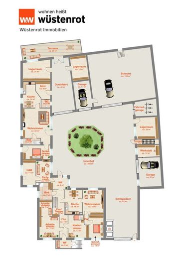 Wohnoase mit Einliegerwohnung und Pferdehof. Rentable Einnahmen von ca. 1000 EUR mtl. durch PV-Anlage! – Grundriss