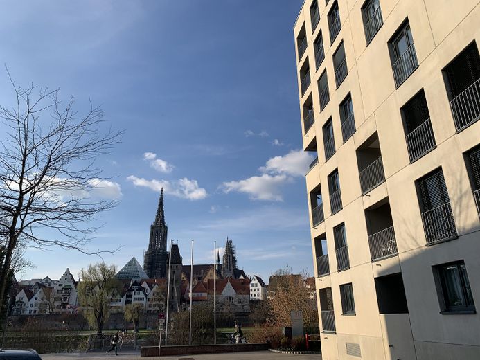 3(4 Zi) EGW Direkt neben Donau/Münsterblick in Neu-Ulm – Ausblick