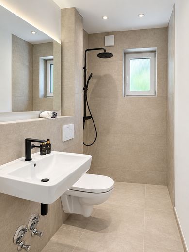 Apartamento en planta baja con terraza, jardín propio y crédito KfW con una subvención de 30.000 euros – Bad