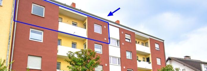 Renovierungsbedürftige 4 ZKB mit Tageslichtbad, Loggia und Garage in guter Lage Speyer