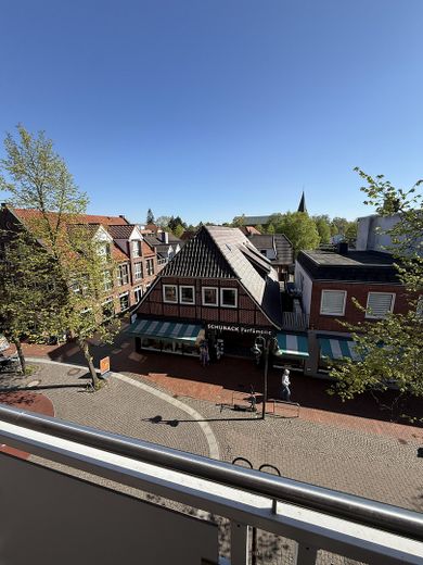 Exklusive Penthousewohnung mit Dachterrasse in bester Innenstadtlage von Rotenburg (Wümme) – Balkonaussicht