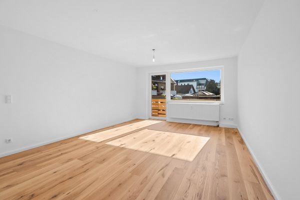 Appartamento trilocale modernizzato al piano terra a Köln Worringen, direttamente sul Reno