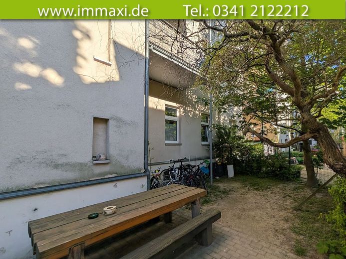 CONNEWITZ + 3-RAUM WOHNUNG HOCHPARTERRE + VERMIETET – Hinterhof-Haus-Rückseite