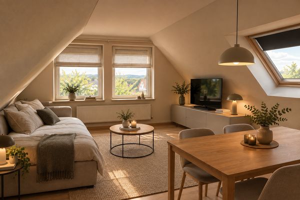 Appartmentwohnung im Dachgeschoss zu vermieten