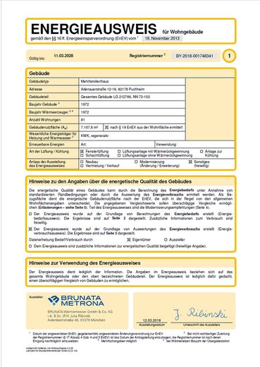 Светлая красивая 3-комнатная квартира с просторной гостиной-столовой, без комиссии – Energieausweis