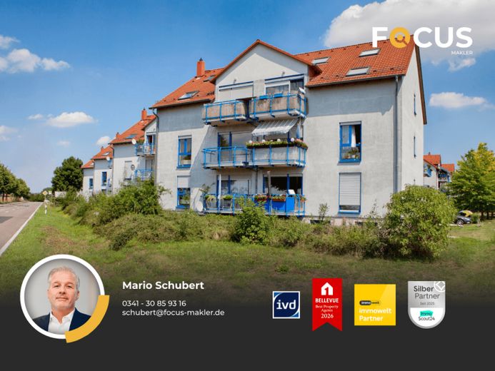 Günthersdorf - ruhige 3-Raumwohnung in gepflegter Wohnanlage mit Balkon und Stellplatzoption – फोटो 1