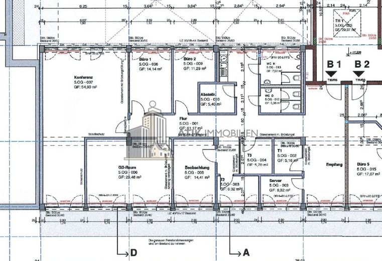 ATIK: Helle Büroflächen in bester Lage - Nähe Wasserturm - provisionsfrei – Grundriss 5.OG