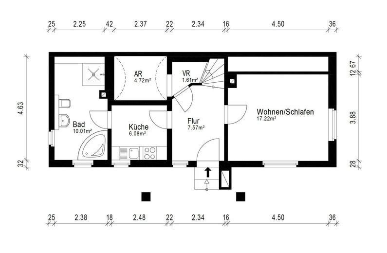 RUHIGES EINFAMILIENHAUS IN GEFRAGTER LAGE – Grundriss Obergeschoss