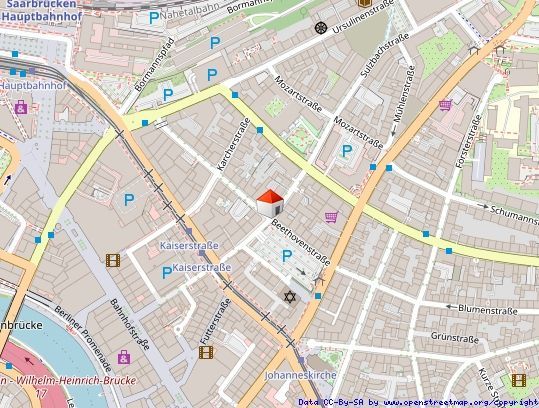 PKW-Stellplatz am Beethovenplatz, perfekte City-Lage – Lageplan B21