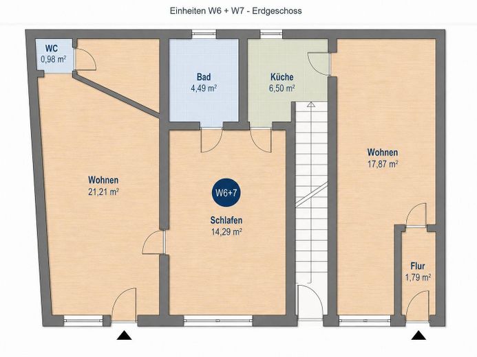 Moderne 3-Zimmer-Wohnung in Eppertshausen – Grundriss der Wohnung