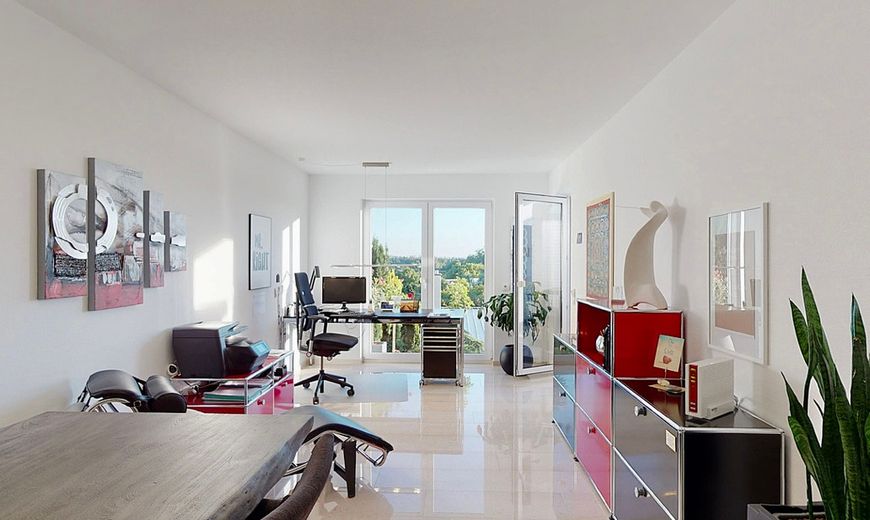 Lage,Lage,Lage - tolles Einfamilienhaus mit grandiosem See- und Bergblick – Büro / Zimmer Gartenebene