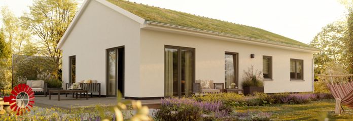 Architektur trifft Natur – der Bungalow mit Gründach