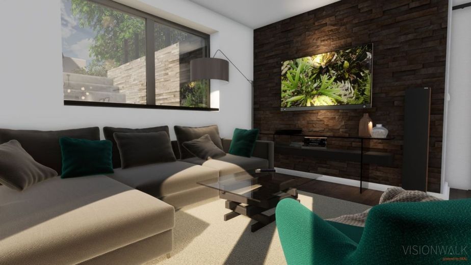 DAĞDA ÖZEL KOŞULLAR İÇİN BİR EV – Ansicht Wohnzimmer