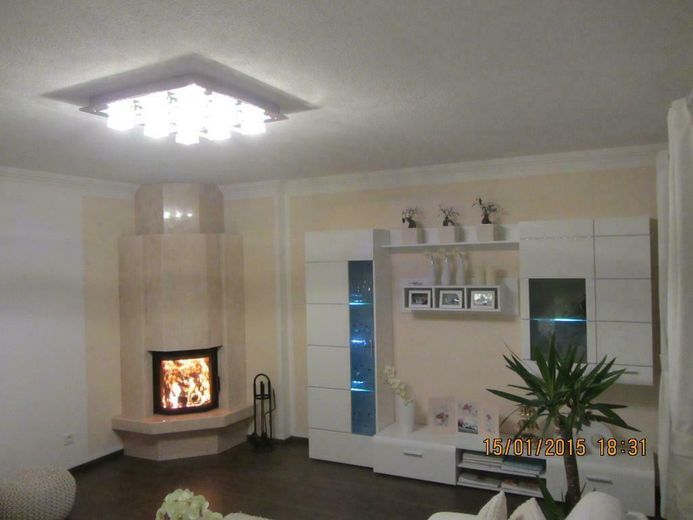 Kamin im Wohnzimmer