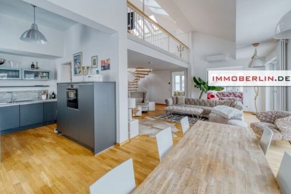 IMMOBERLIN.DE - Penthouse sensationnel avec galerie et grande terrasse ensoleillée sur la Potsdamer Platz