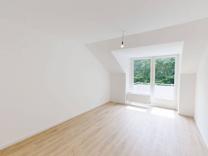 EBK, BALKON und ruhige Lage: 2-Zi.-Whg. in Hamurg-Rissen – Ansicht I: Schlafzimmer (Must…