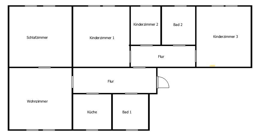appartamento 2/3 ovvero 5 locali, appena ristrutturato, luminoso, tranquillo, con cucina componibile – Grundriss 5 Zimmer Wohnung