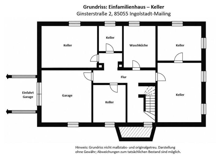 Casa unifamiliare senza provvigione su un terreno generoso – grande potenziale a Ingolstadt-Mailing – Kellergeschoss