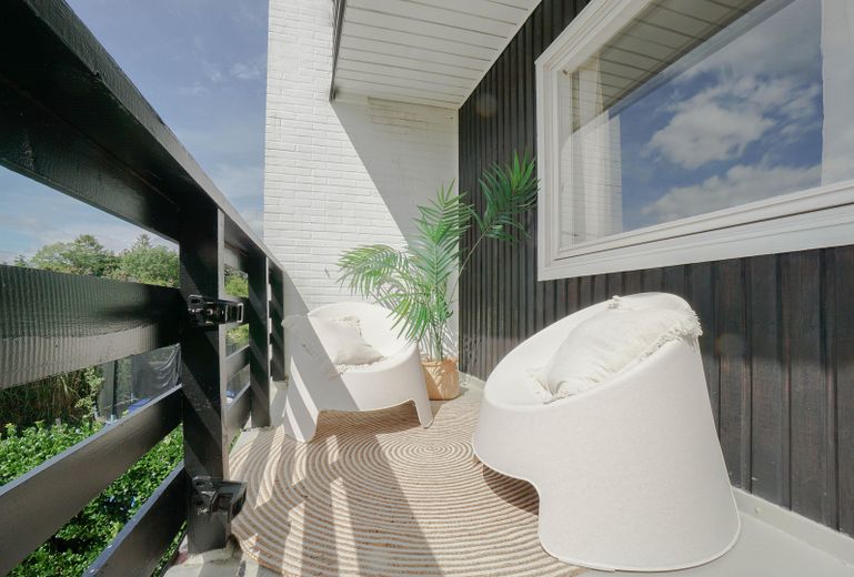 Blick auf den Balkon